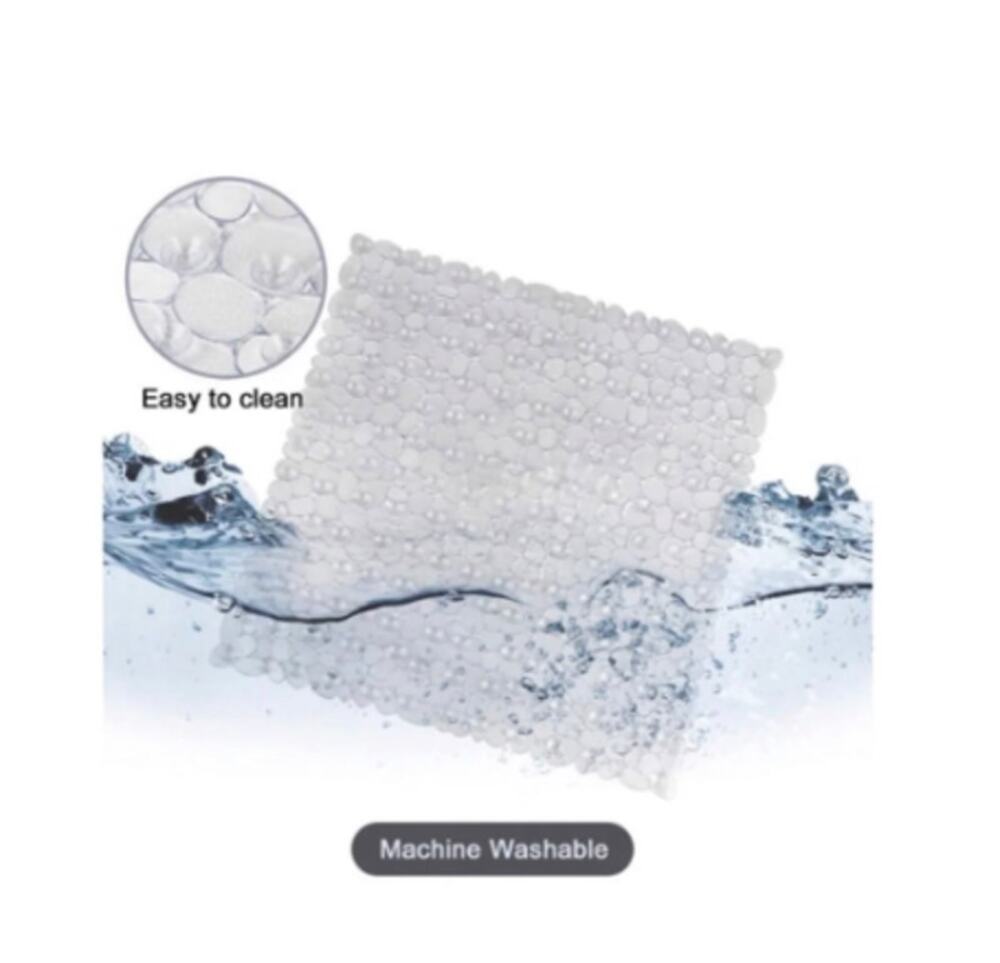 Weltrxe Bath/Shower Mat 21 x 21 inches WFBM01B - Clear